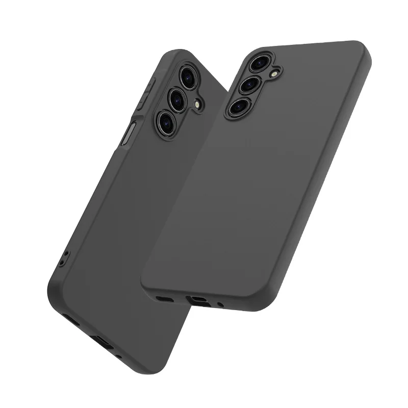 Slim Matte Black Silicone Case for Samsung Galaxy A16 - TPU Soft Back Cover