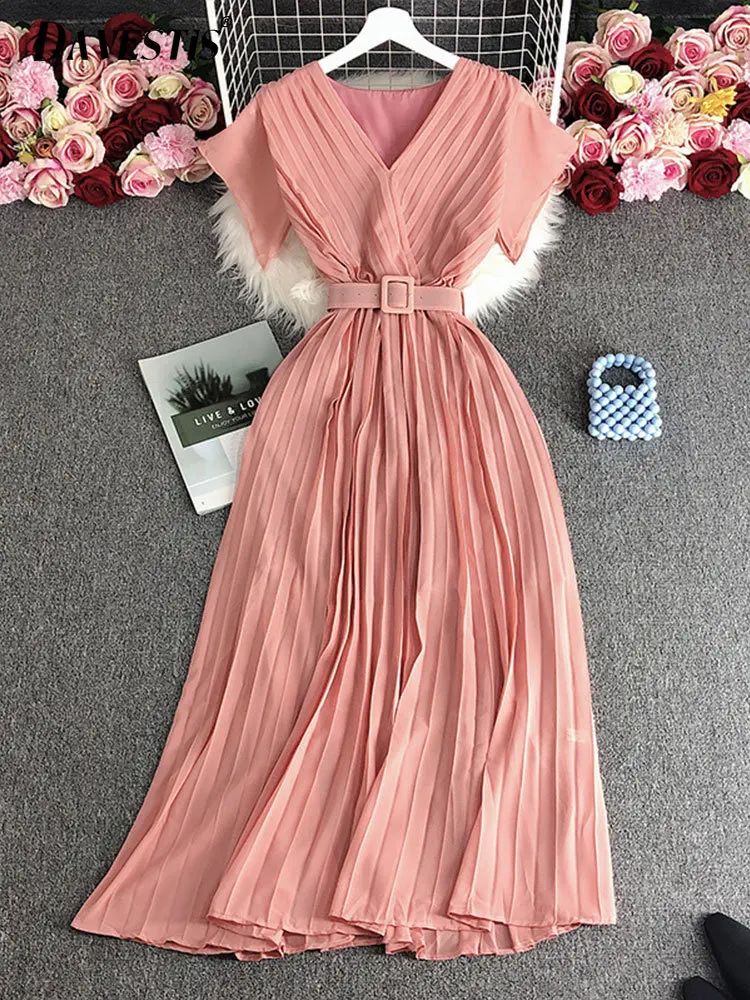 Vestido Hueco De Encaje De Manga Corta Con Cuello En V Bohem | Meses