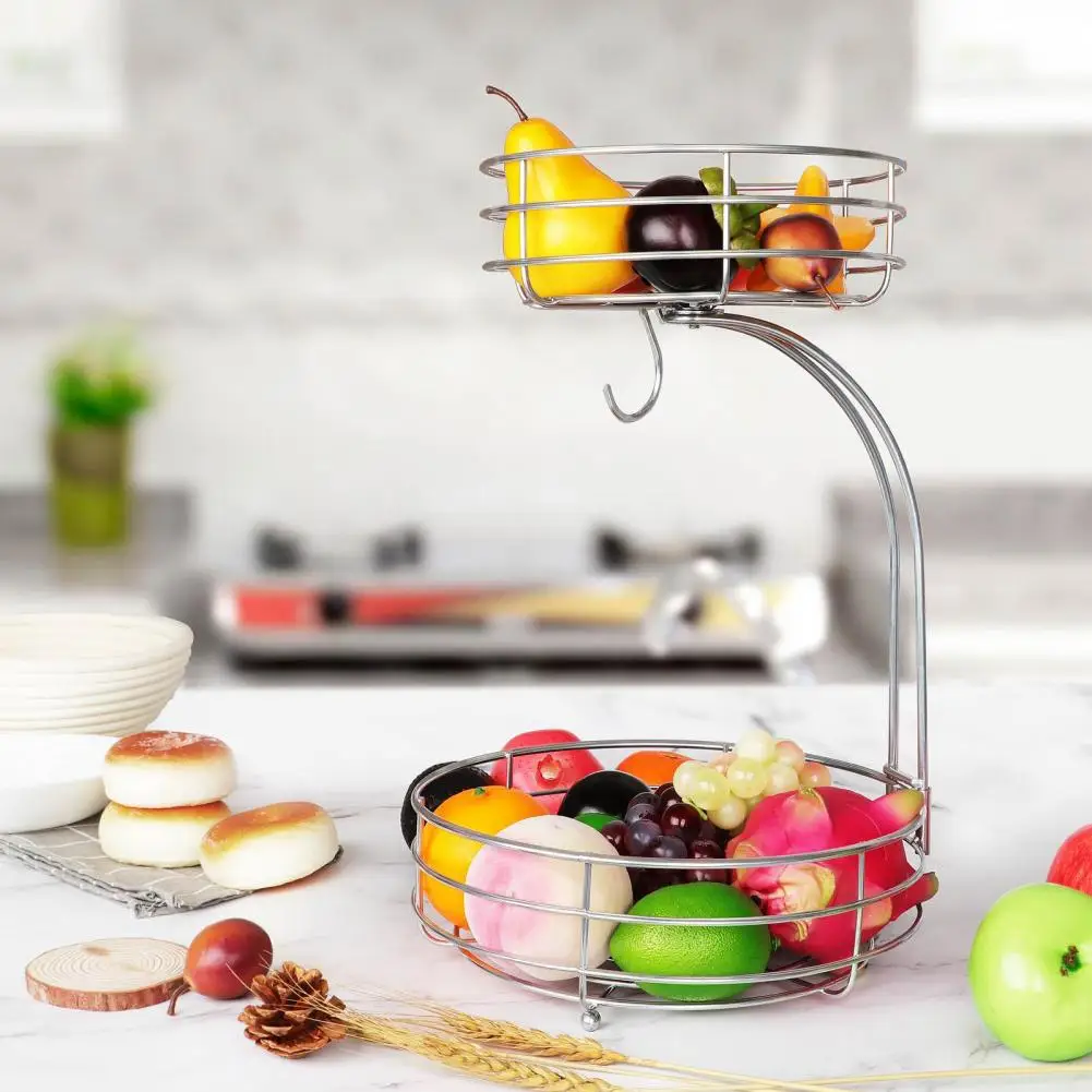 Scolapasta Doppio Strato 2 In 1 - Cestino Lavaggio Frutta E Verdura Con Manico, Colino Multifunzione - Foto 5