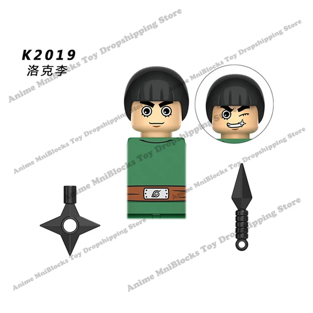 Naruto Sasuke Kakashi Akatsuki bricks Building Blocks Anime cartoon Mini Action Figures Heads Assembly Toys kids Birthday Gifts Light Yellow