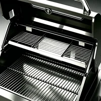 Meubles de cuisine d'extérieur modernes, modulaires et fonctionnels en acier inoxydable avec grill, plaque de cuisson, évier, réfrigérateur et éclairage LED pour jardin, patio ou cour arrière 6