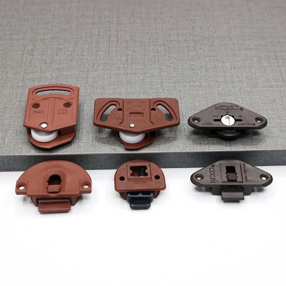 Description Picture 2 of item1Pair Cabinet Wardrobe Plastic Sliding Door Wheel Wardrobe Roller Sliding Door Gear Circuit Board Indoor Panel Kit Furniture