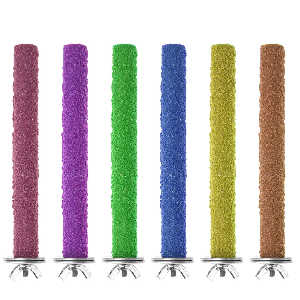 Colorful Beak Grinding Stick Non-toxic Parrot Paw Stick Eco-friendly Creative Reusable Durable Funny Portable Pet Bird Supplies 2