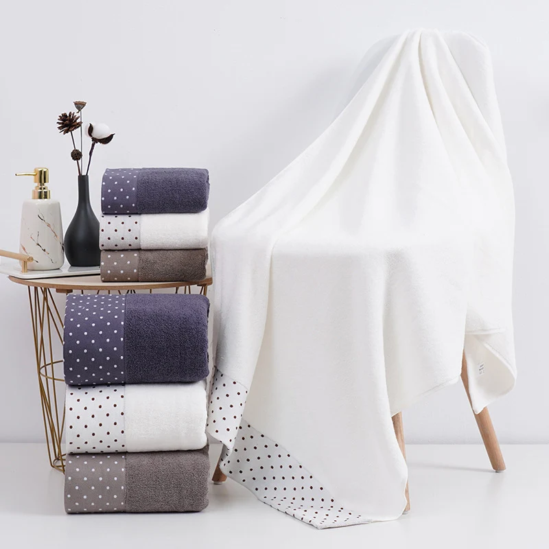 Household pure cotton towel quick drying soft absorbent thickened Adult Absorbent Bath Towel Couple's Large Towels bath towels cotton towel