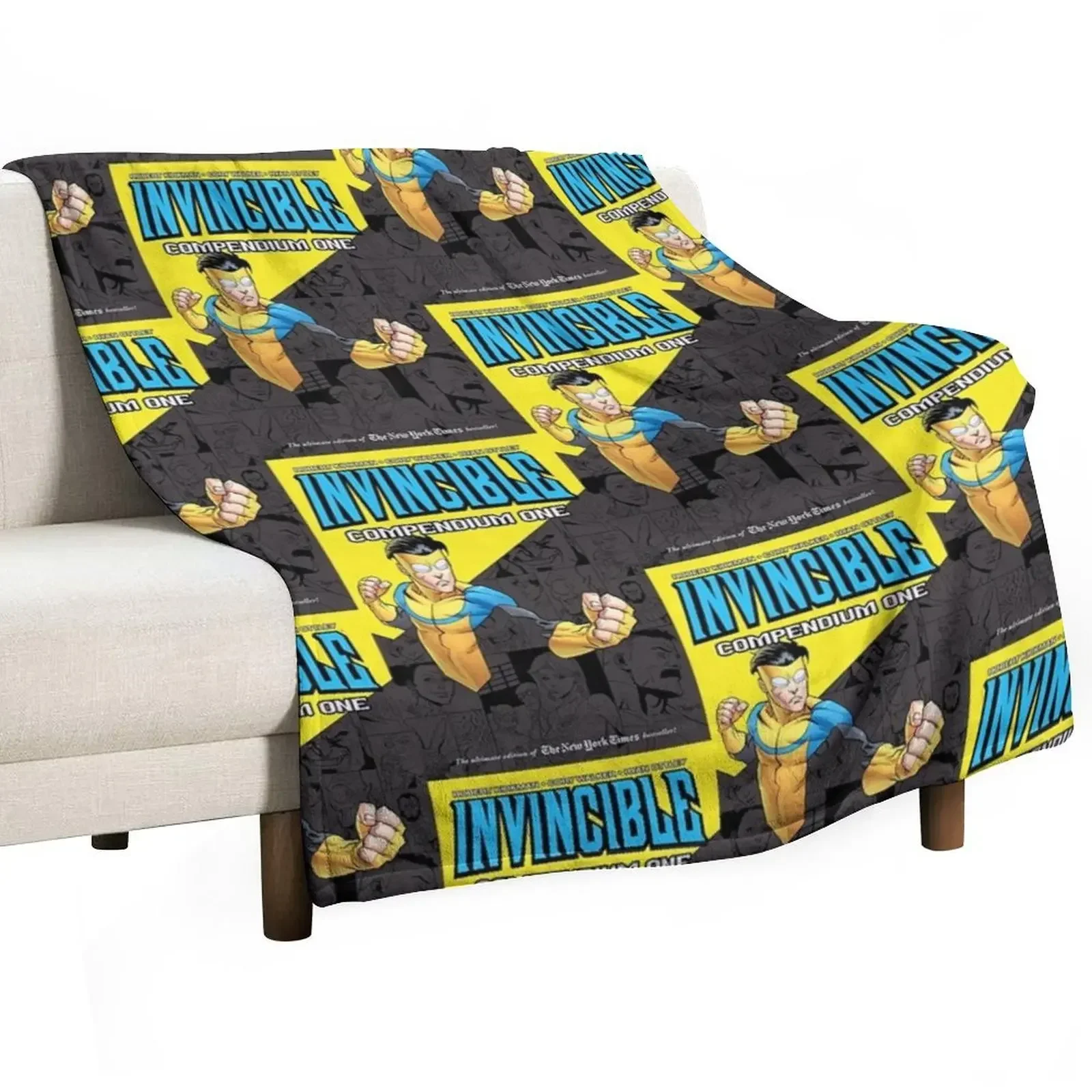 

invincible cover Throw Blanket Shaggy funny gift Blankets