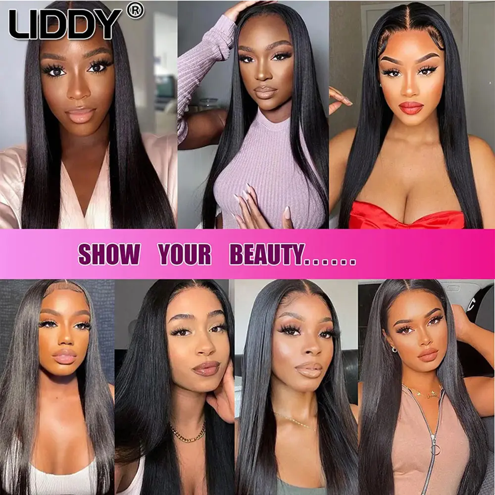 2x6 Hd Transparent Lace Closure Straight Middle Part Lace Closure Brazilian Remy 100% Human Hair for Black Women human hair lace closure