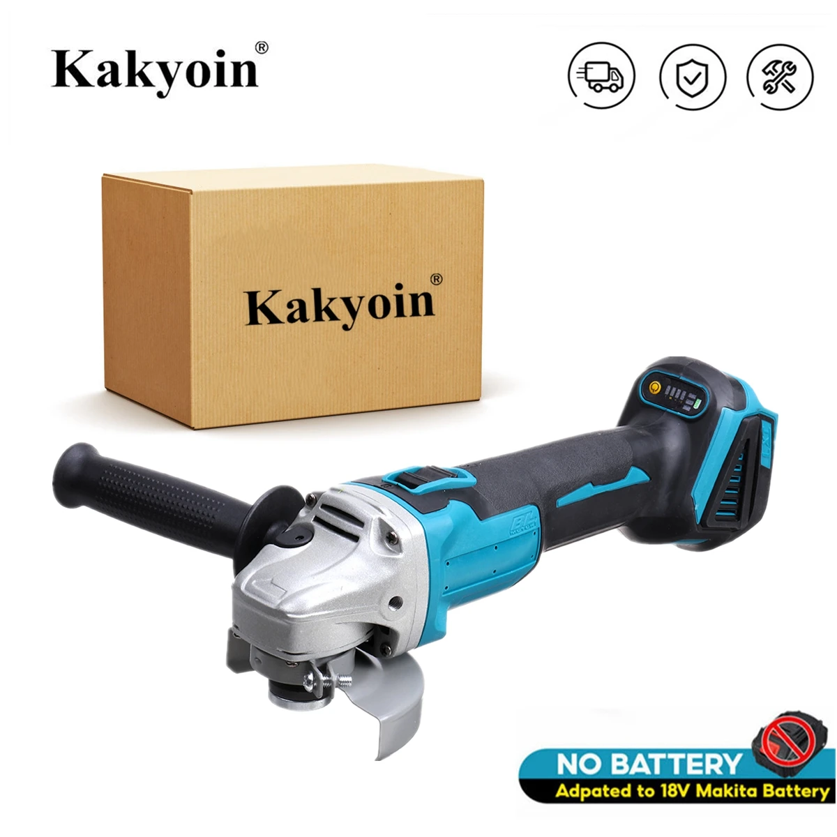 Brushless Cordless Impact Angle Grinder 125mm 4 Speed DIY Cutting Machine Polisher Power Tool For Makita 18V Battery |