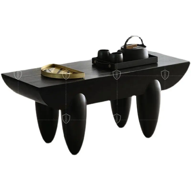 

Nordic Style Solid Wood Tea Table Art B & B Country Solid Wood Simple Retro Tea Table
