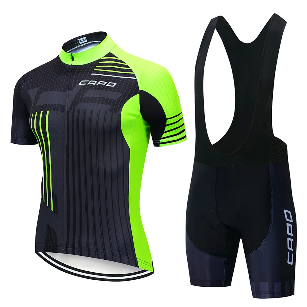 Cycling Clothes Man Summer 2025 CAPO Men's Clothing Bicycle Cycling Jersey Bike MTB Sports Professional Shirt Bib Shorts Suit