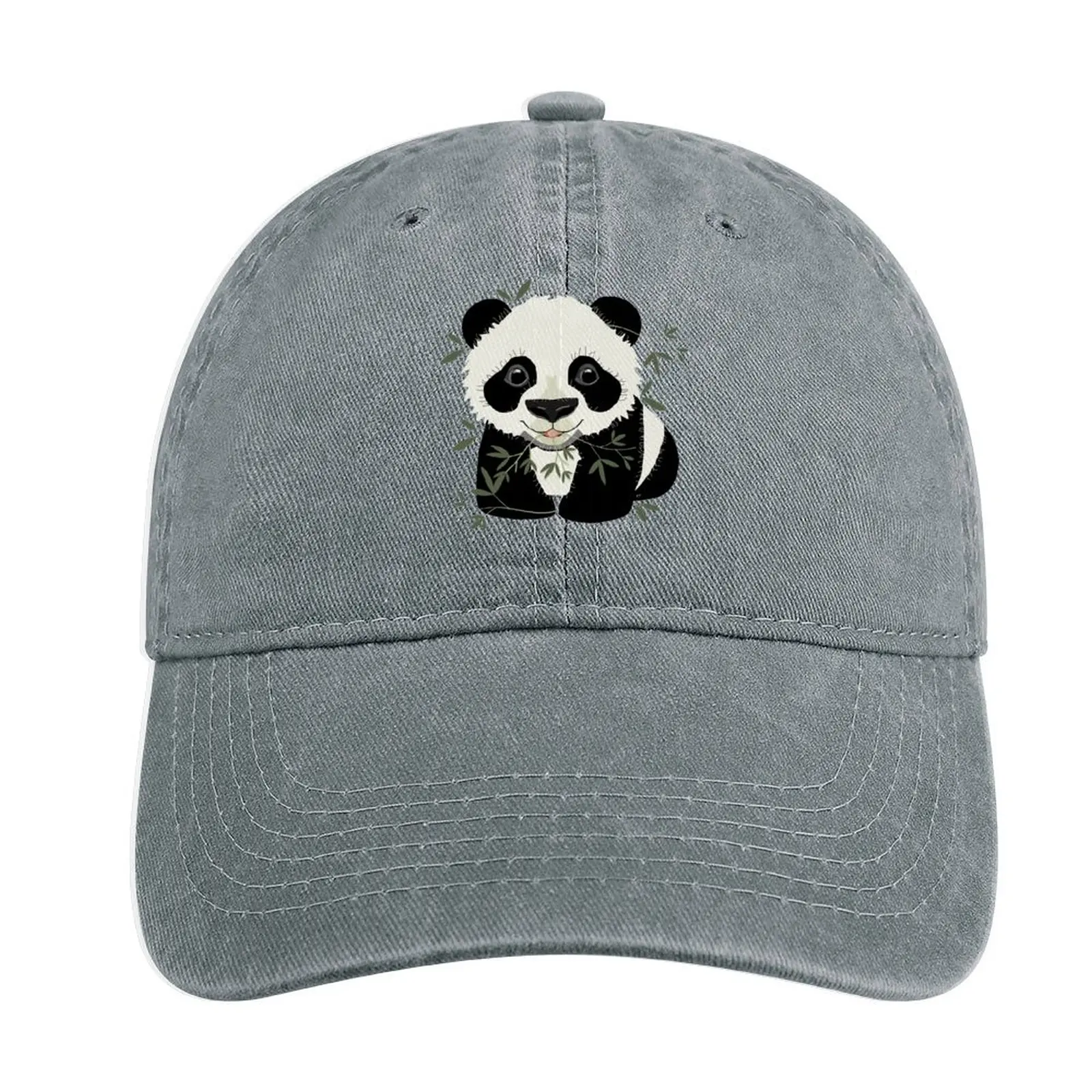 

Panda Cowboy Hat Bobble Hat Visor Mens Cap Women'S