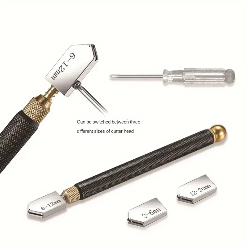 5pcs Glass Knife Set Oil Injection Type Multi-functional Marble Tile Roller Hand-held Glass Knife DIY Tile Special Tools 2