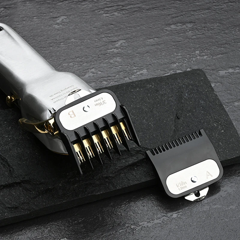 Description Picture 5 of item2Pcs 1.5mm+4.5 mm Attach Trimmer Parts Hair Clipper Guide Comb Set Standard Guards
