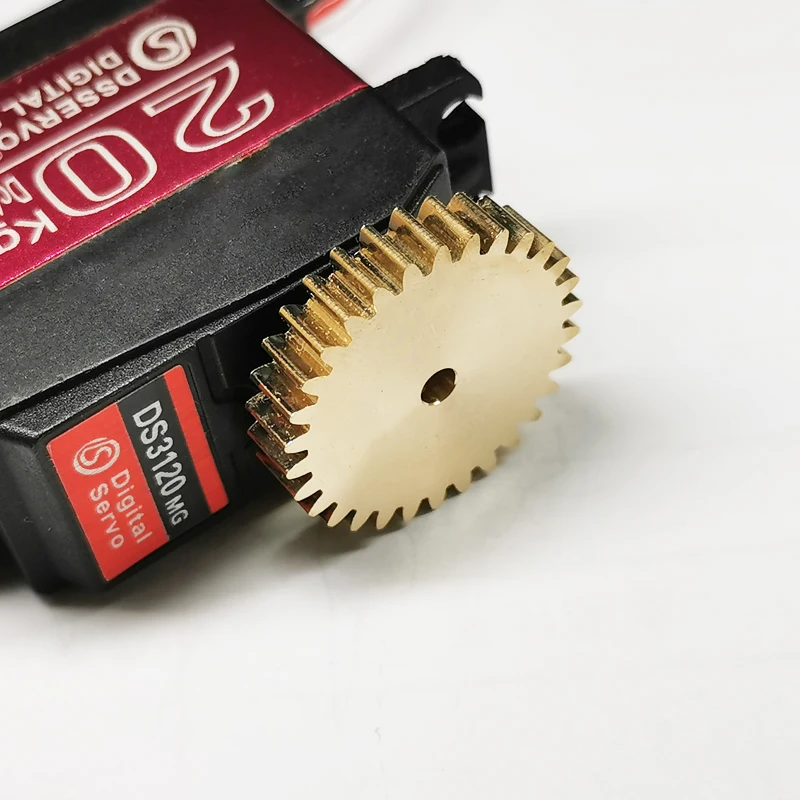 Servo Gears 25T Spline 0.8M 30 Tooth Copper Gear RC Servo Accessories Robot Arm Gear