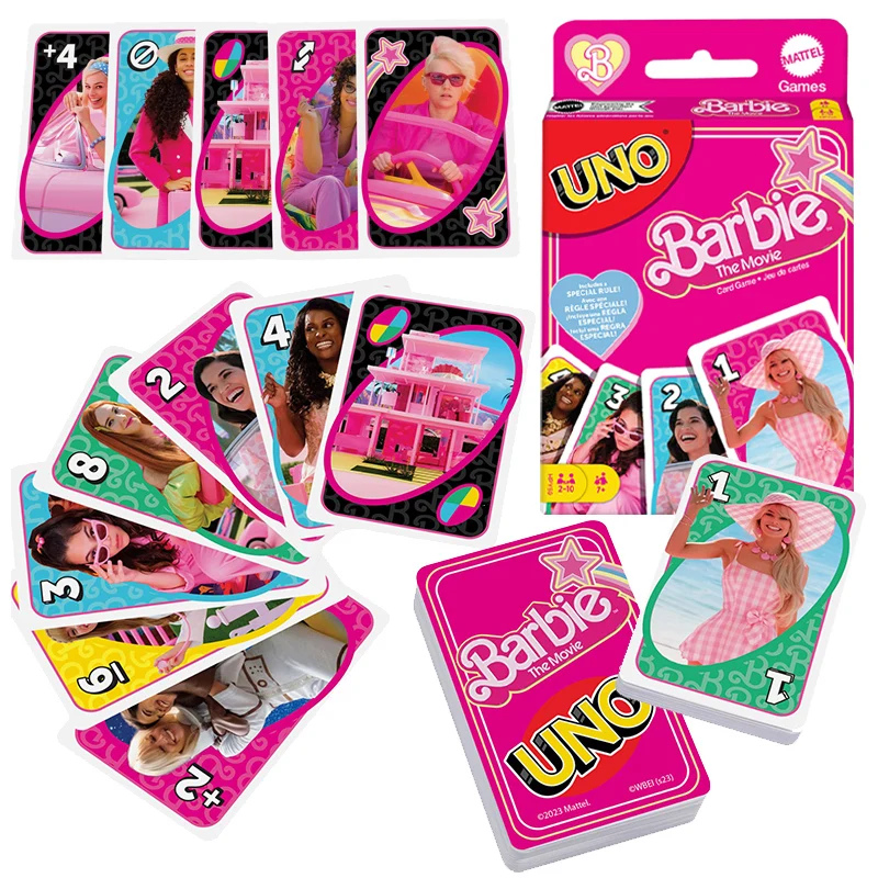 

Uno Barbie Characters Matching Card Game Cartoon Pokemon Pikachu Family Party Funny Entertainment Board Poker Toys Xmas Gifts