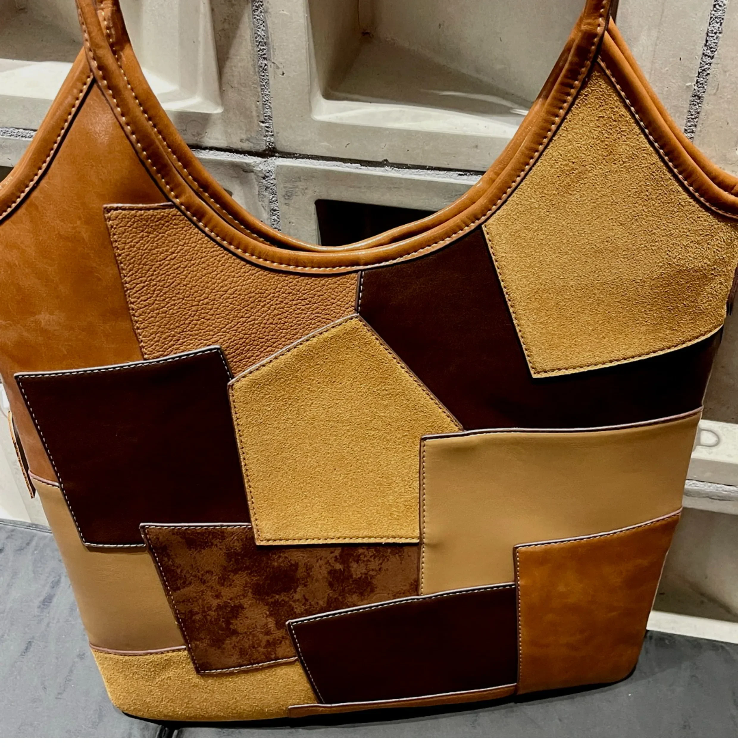 Fashion Large Soft Leather Ladies Bag European and American Retro Ladies Large Capacity Shoulder Handbag Single Shoulder Bag