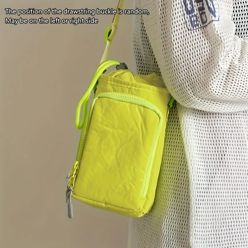 Compact Water Bottle Carrier Bag with Adjustable Strap and Phone Pocket
