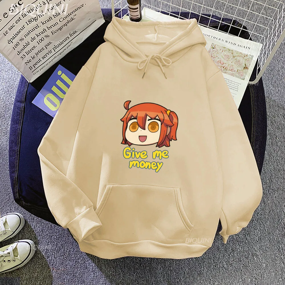 

Anime Fate Grand Order Hoodie Give Me Money Printing Hoodies for Woman Man Kawaii Cartoon Sweatshirt Winter Oversize Sweatshirts
