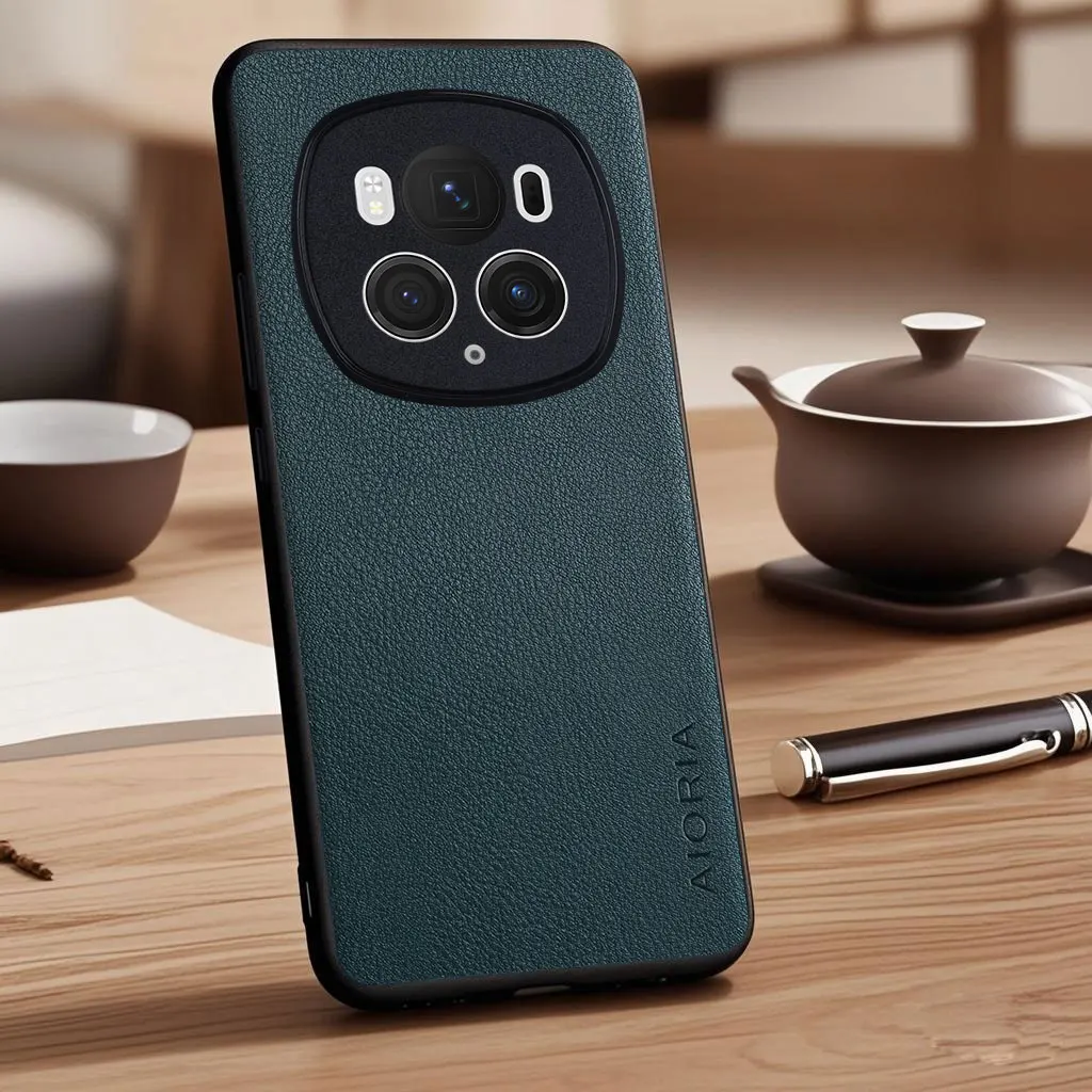 Vegan Faux Lychee Pebbled Leather Phone Cover
