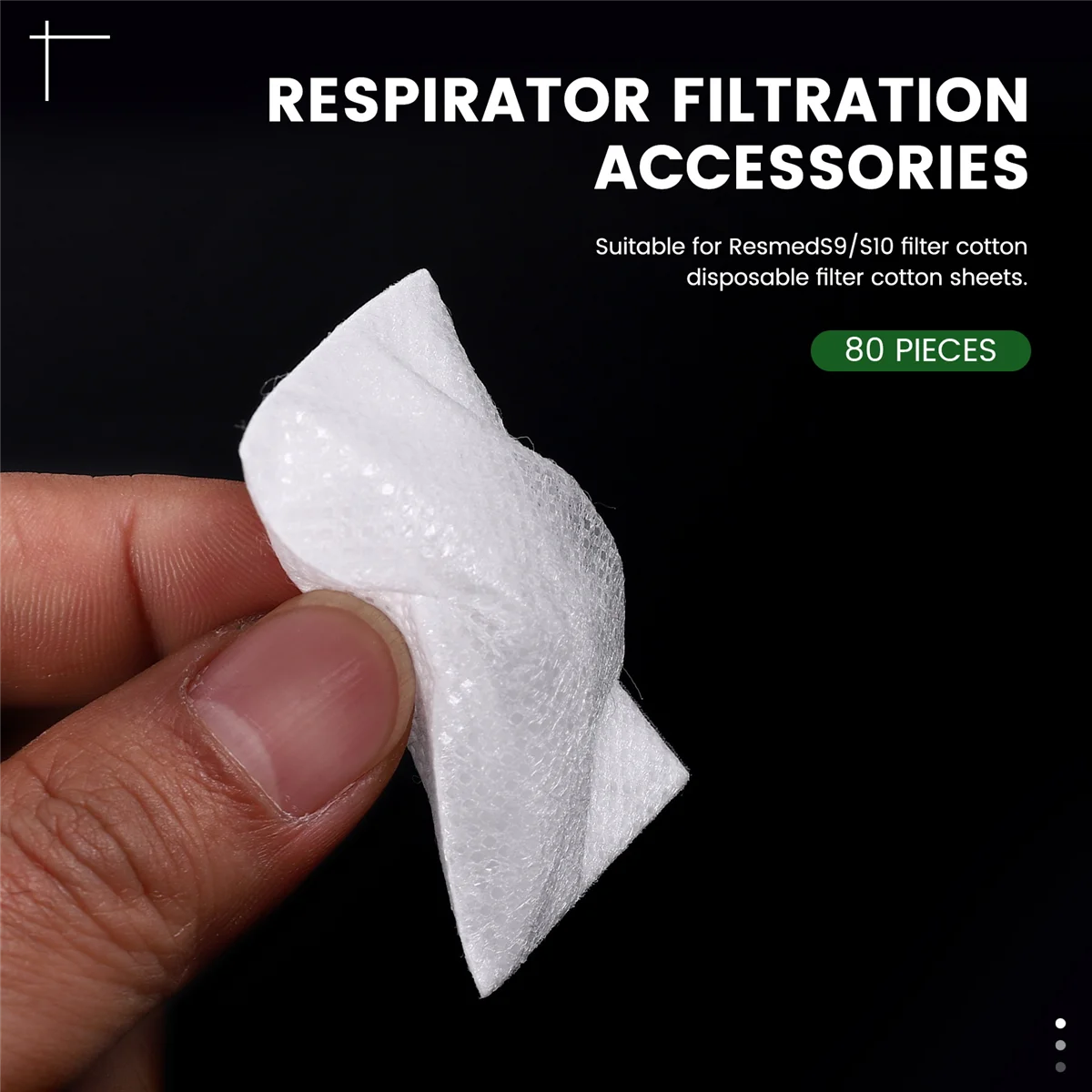 A62T-80PCS Ultra Fine Disposable Filters for ResMed Airsense 10/ Aircurve 10 /S9 Series Machines Replacement CPAP-Filters
