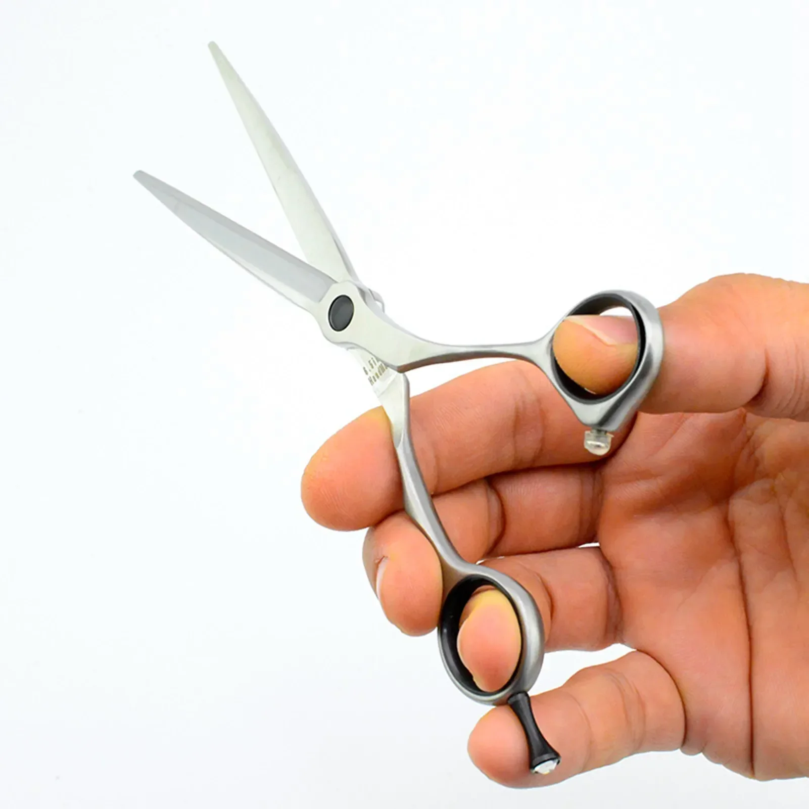 Dog Grooming Scissors 5.5/ 6.0/ 6.5 Super Light Hair Cutting Scissors Professional Straight Shears Pet Grooming Hairdressing Scissor Matt Silver Slim