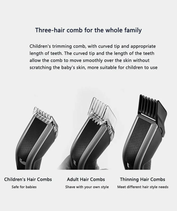 Description Picture 4 of itemPhilips New Hairclipper Series 5000 Electric Hair Cutter Head Washable Household Electric Hair Clipper HC3688 Type C Charge Port