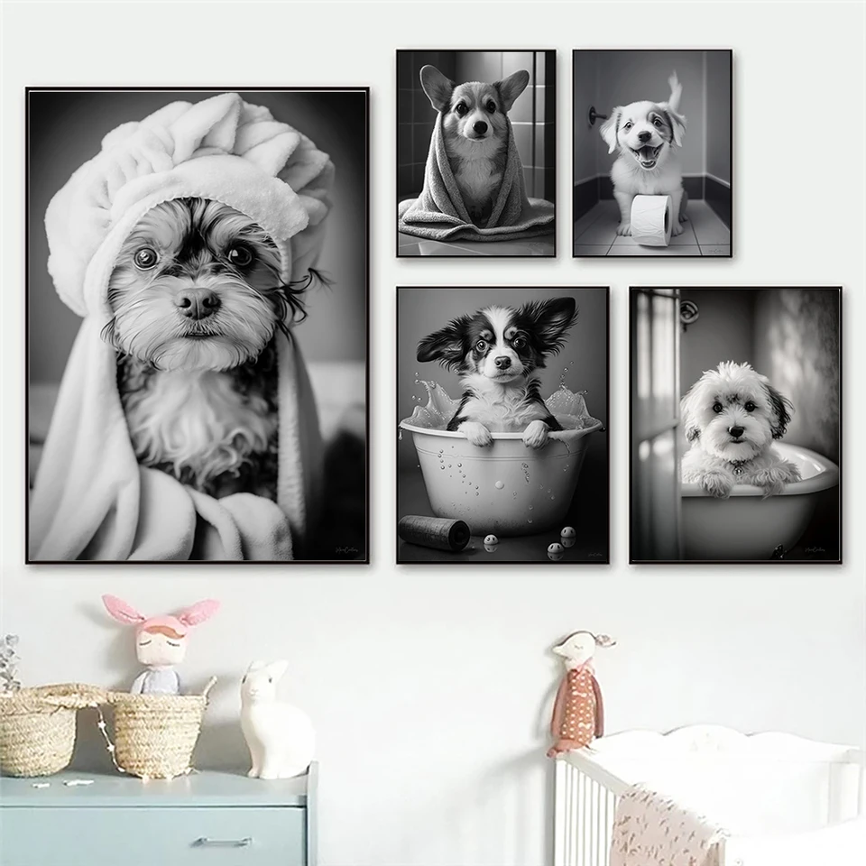 Yorkie Canvas Yorkie Wall Art Yorkie Office Art Yorkie Home Decor Wall