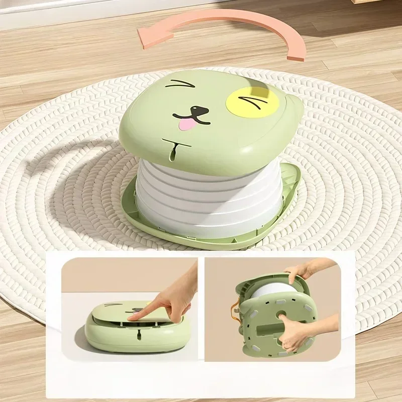 Foldable Portable Potty for Toddler Travel Training Toilet for Baby Kids, Indoor Outdoor Camping Car Bathroom, Child Potty Seat