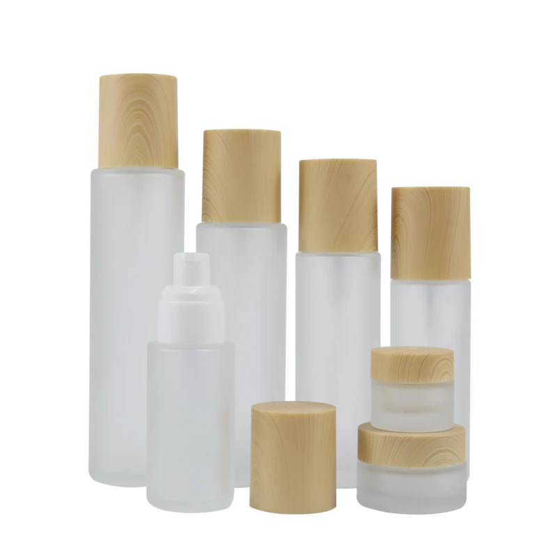 

20g30g50g20ml60ml100ml120ml frosted glass bottle jar pot tin lotion emulsion serum foundation cream gel eye essence skin packing