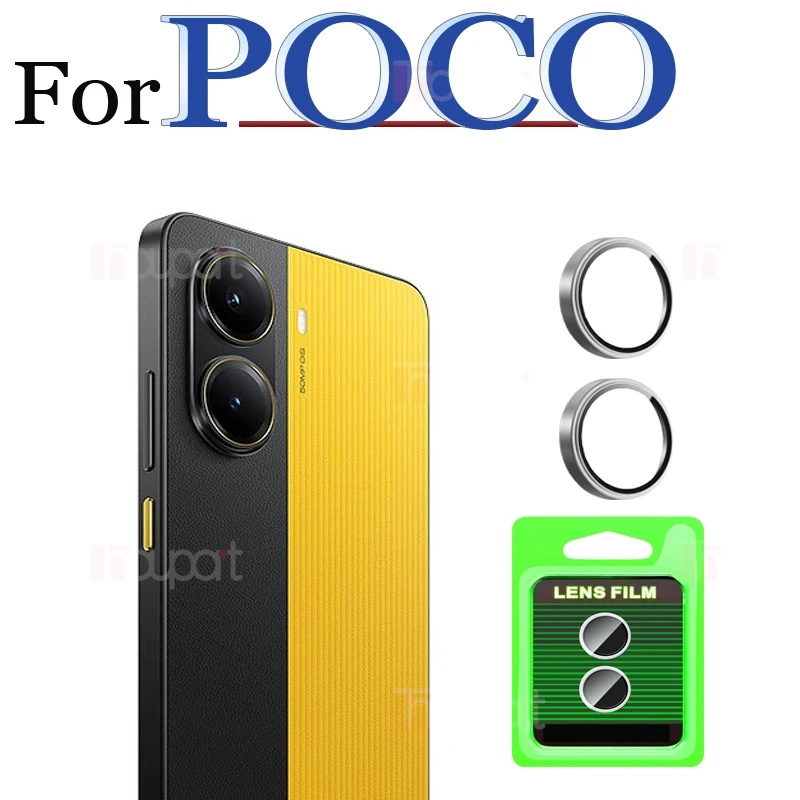 Enhanced 3D Design Full Cover Glass Camera Lens Protector with Metal Frame