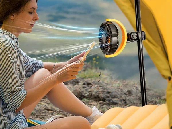 Portable Battery Powered Clip On Fan For Car Visor 360 Rotation_voghion.com