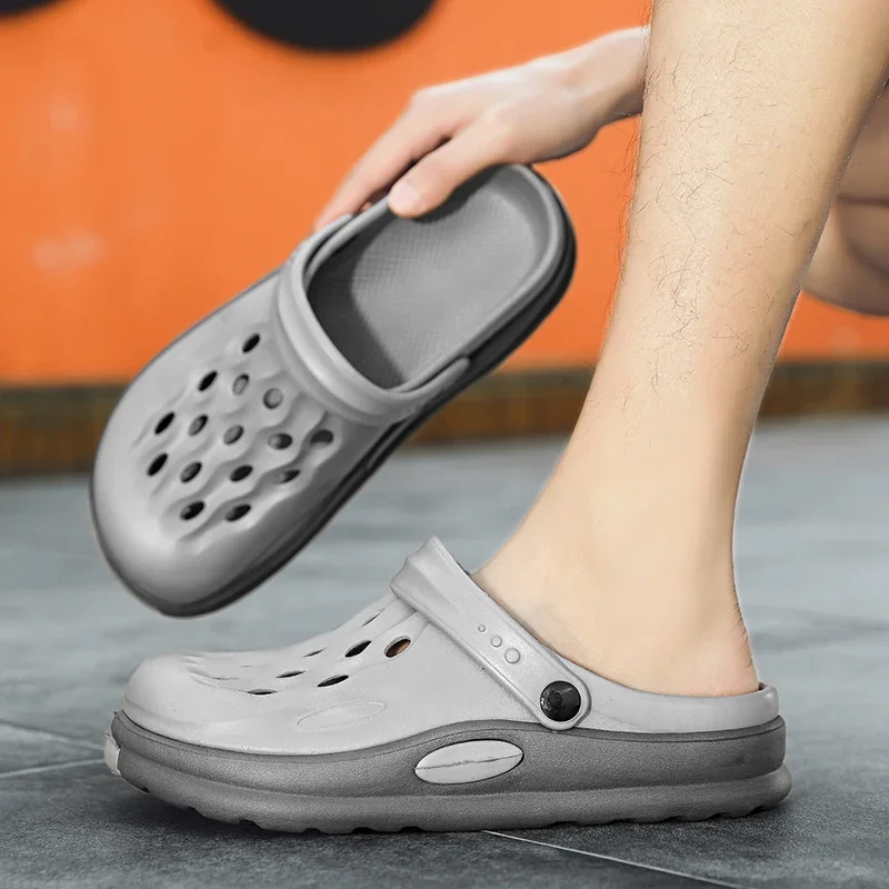 2023 Men Sandals Casual Shoes EVA Lightweight Hot Sale Clogs Unisex Colorful Water Aqua Shoes for Summer Beach Zapatos Hombre 2