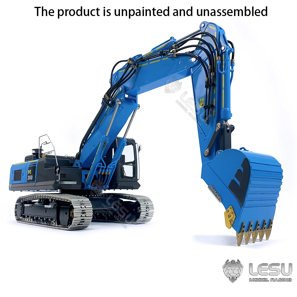 

New Arrival LESU 1/14 RC Hydraulic Excavator for 3 Arms Kit Pc360 Electric Digger Unpainted Unassembled Toys for Boy