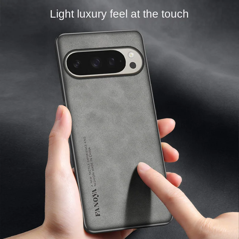 Elegant Suede Leather Case with Lens Protection - Comfortable and Stylish Design