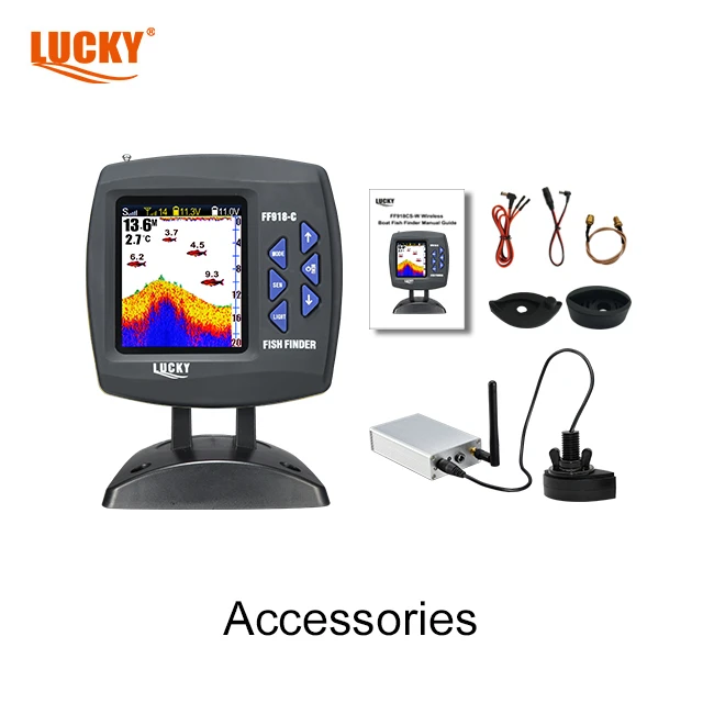 FF918CS-WL Boat Fish Finder Long Range Fish Detector Find Big