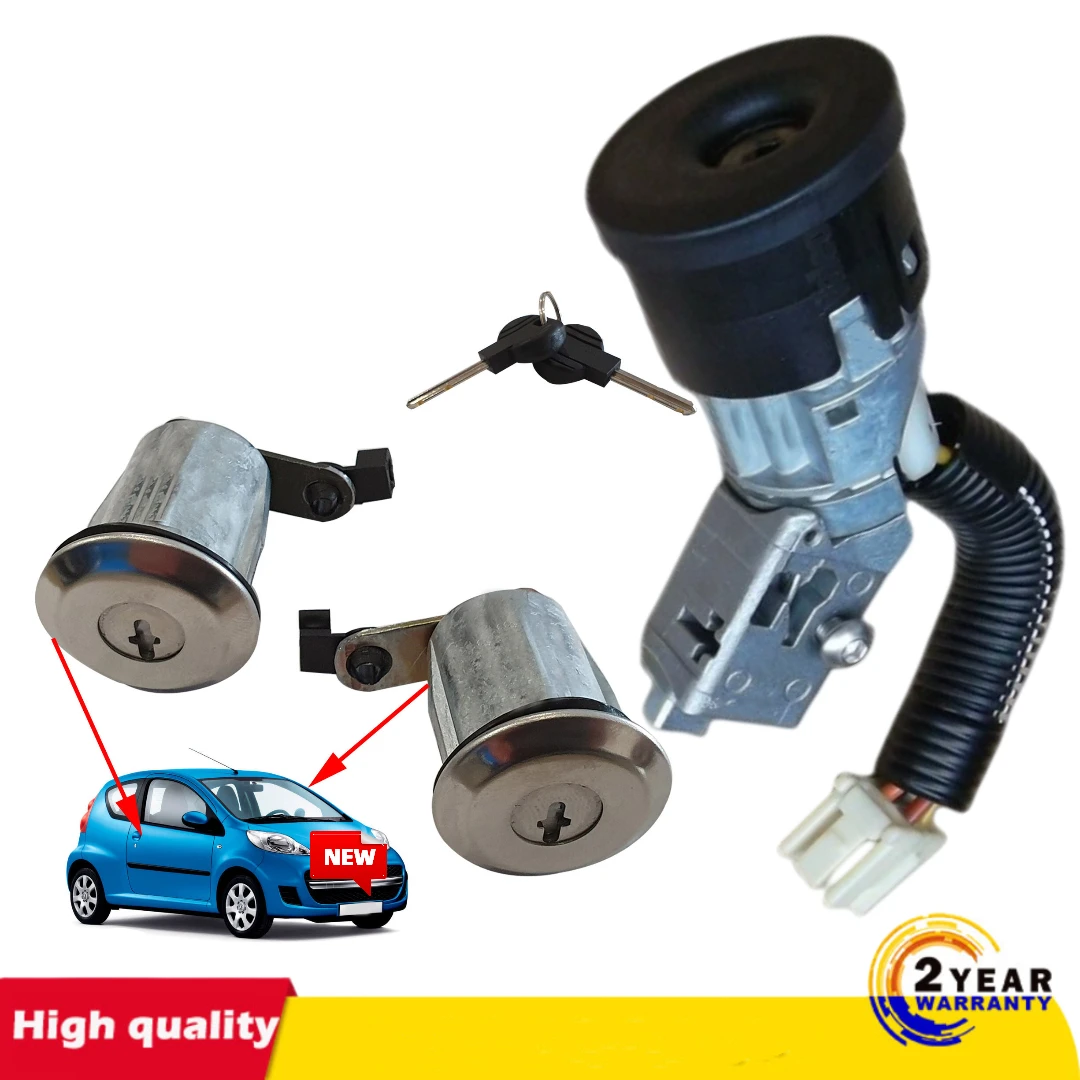 for PEUGEOT 107 CITROEN C1 TOYOTA Aygo Cylinder Door Lock barrel Key