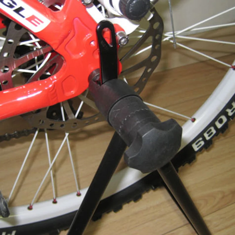 Description Picture 4 of itemUniversal Foldable Bicycle Bike Display Rack Triangle Wheel Hub Repair Stand KickStand For Vertical Parking Bike Accessories