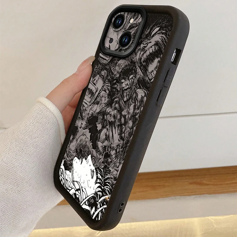Cartoon Character Bird's Eye View Pattern Phone Case Cover