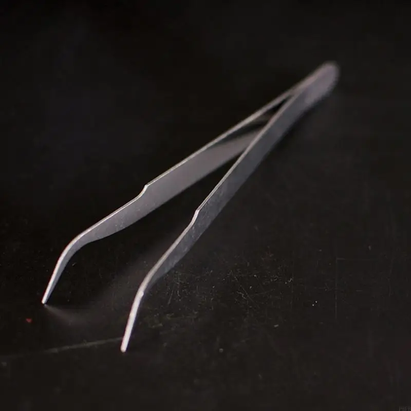 6Piece Stainless Steel Tweezers Set Bent Straight Tweezers Multiple Purpose For Precise Handling In Diversed Fields