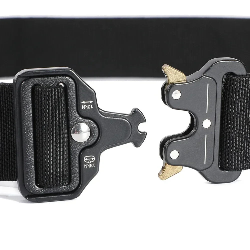 Outdoor Jagd Metall Taktische Gürtel Legierung Schnalle Hohe Qualität Multi-Funktion Marine Corps Leinwand Gürtel für Männer männer Gürtel – Detail 11