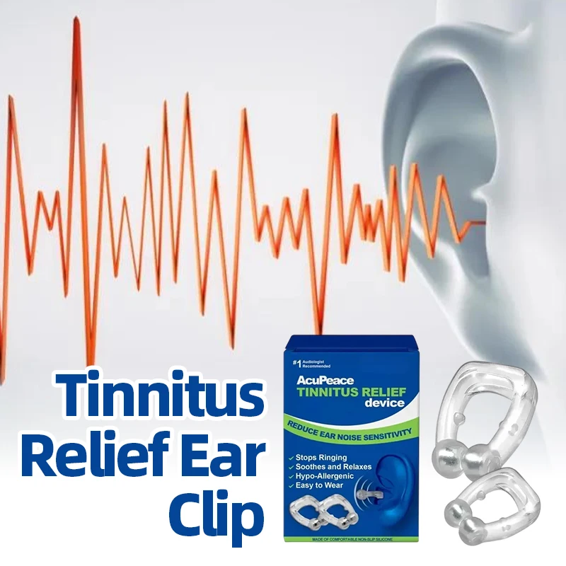 

Tinnitus Relief Clip Magnetic Ear Clip Anti Ear Ringing Pain Itchy Earache Pressure Treatment Improve Hearing Calming Ear Set