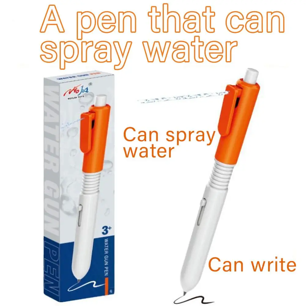 Fun Pen Water Gun Gadget Fancy Toy Pen Back-to-school Decompression Interactive Prank Kids Toys Stress Release Toys