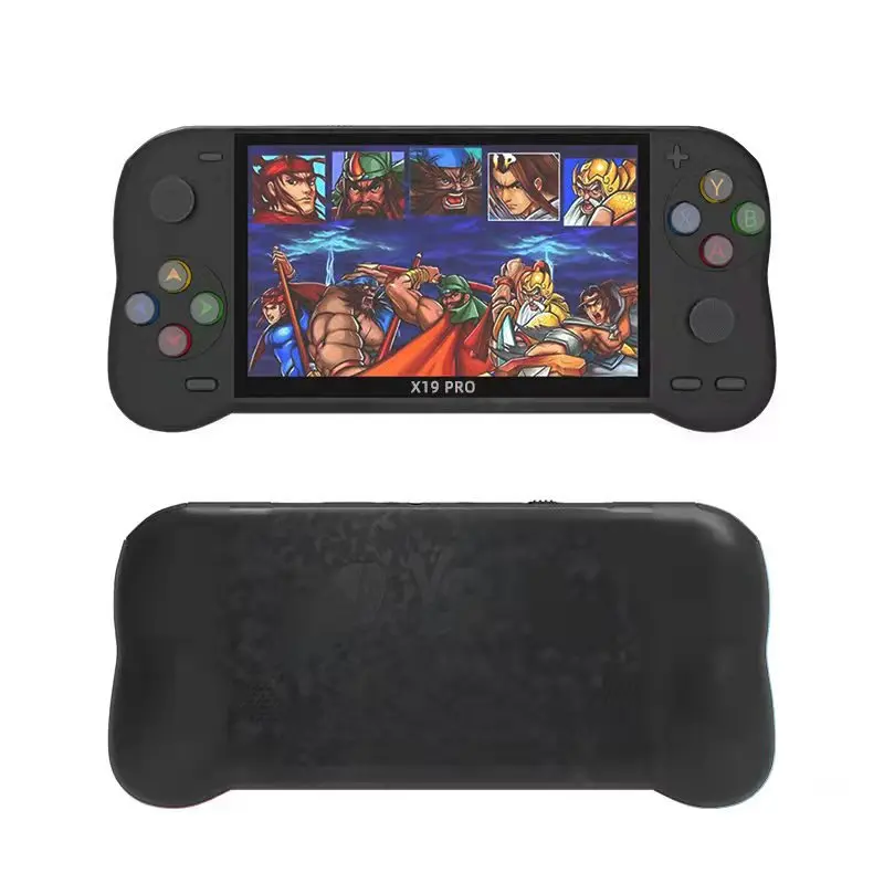

X19 Pro 5 inch portable game console 8GB 32GB hanheld game player with 2000 free games for Arcade neogeo mame colorful buttons