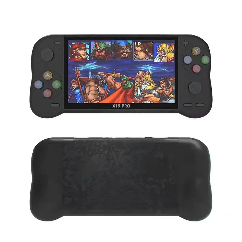 X19 Pro 5 inch portable game console 8GB 32GB hanheld game player with 2000 free games for Arcade neogeo mame colorful buttons