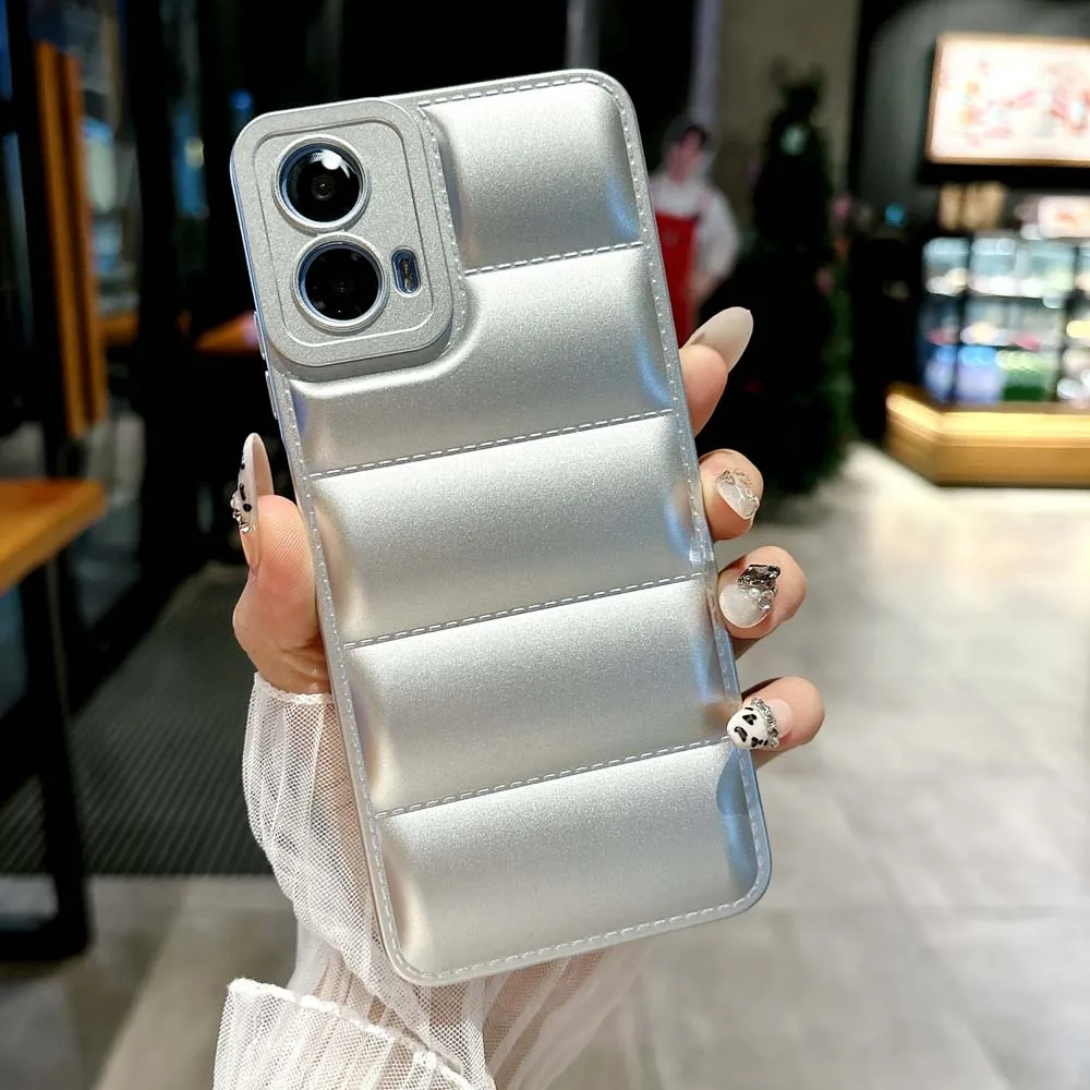 Shockproof Soft TPU Back Cover with Down Jackets Air-Bag Design