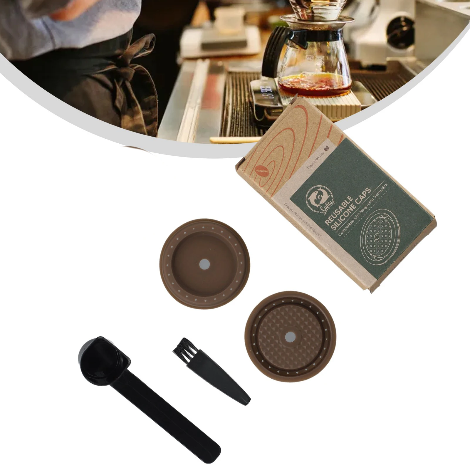 Coffee Filter Capsule Pods Silicone Supplies Household Kitchen Refilled Capsules Baking Tools Coffee