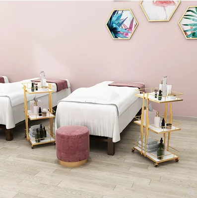 Minimalist beauty cart, beauty salon dedicated nail salon, hairdressing salon, cart, medical equipment, mobile storage rack
