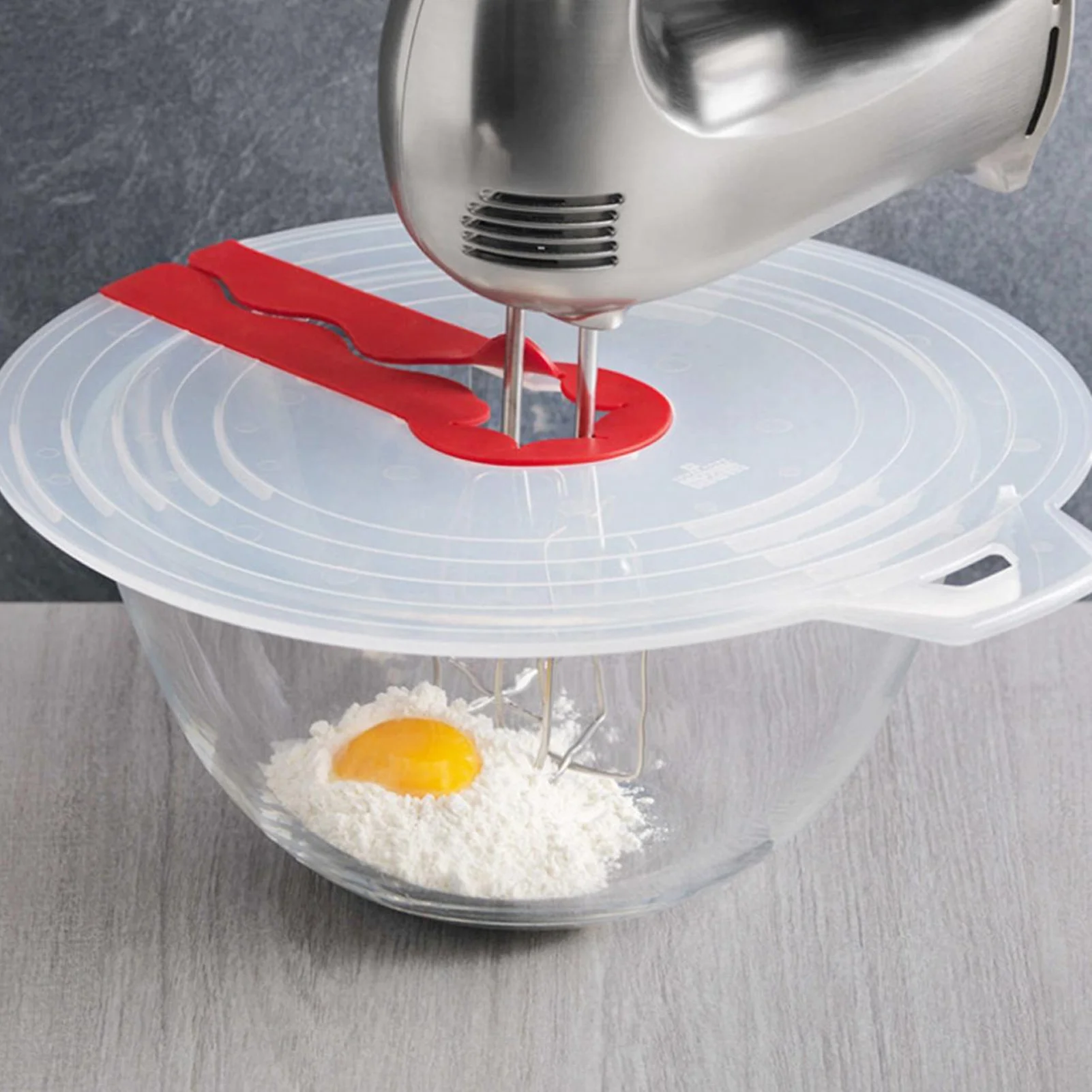 Mixing Bowl Splatter Guard PP Silicone Mixer Splatter Screen Splashproof Cover for Egg Bowl Whisks Cooking Baking Splash Guard food cover mixer blade cover frying pan splatter screen