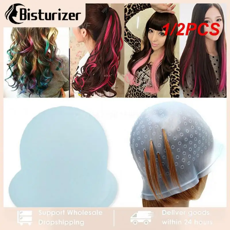 1/2PCS Reusable Professional Salon Hair Color Coloring Highlighting Dye for Hair Extension Styling Tools Barber Beauty Hair