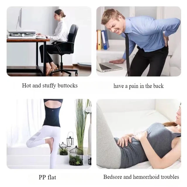 Coussin de siège en Gel, conception respirante en nid d'abeille d'été pour soulager la pression, douleur au coccyx arrière 6