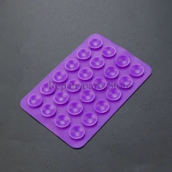 Enhanced Silicone Suction Cup Set - Versatile and Durable for Mobile Devices and Accessories (Purple)
